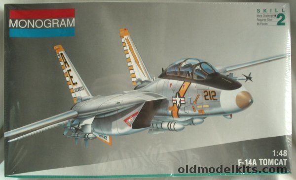 Monogram 1/48 Grumman F-14A Tomcat - VF-142 USS America, 5803 plastic model kit